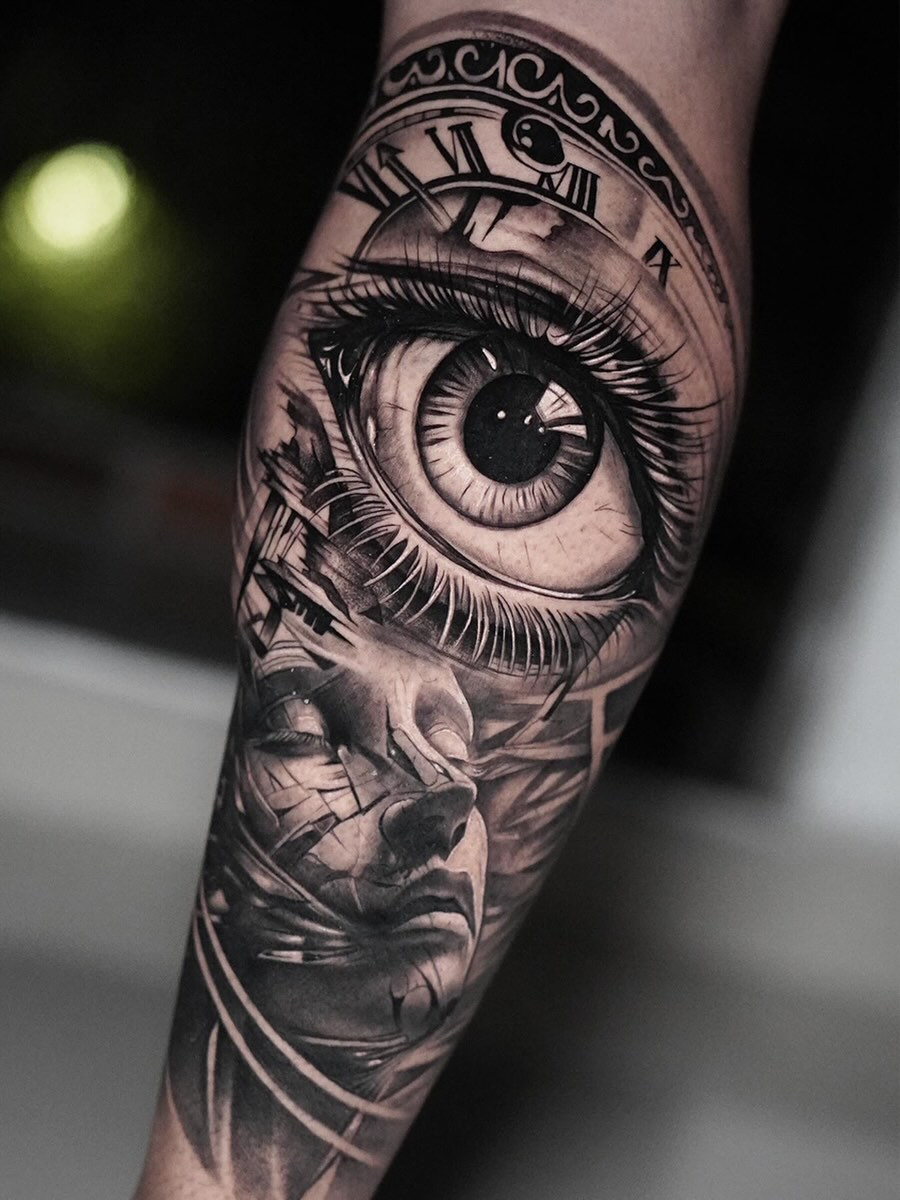 Tattoo by @danielmunoz.art — realism, black_and_grey