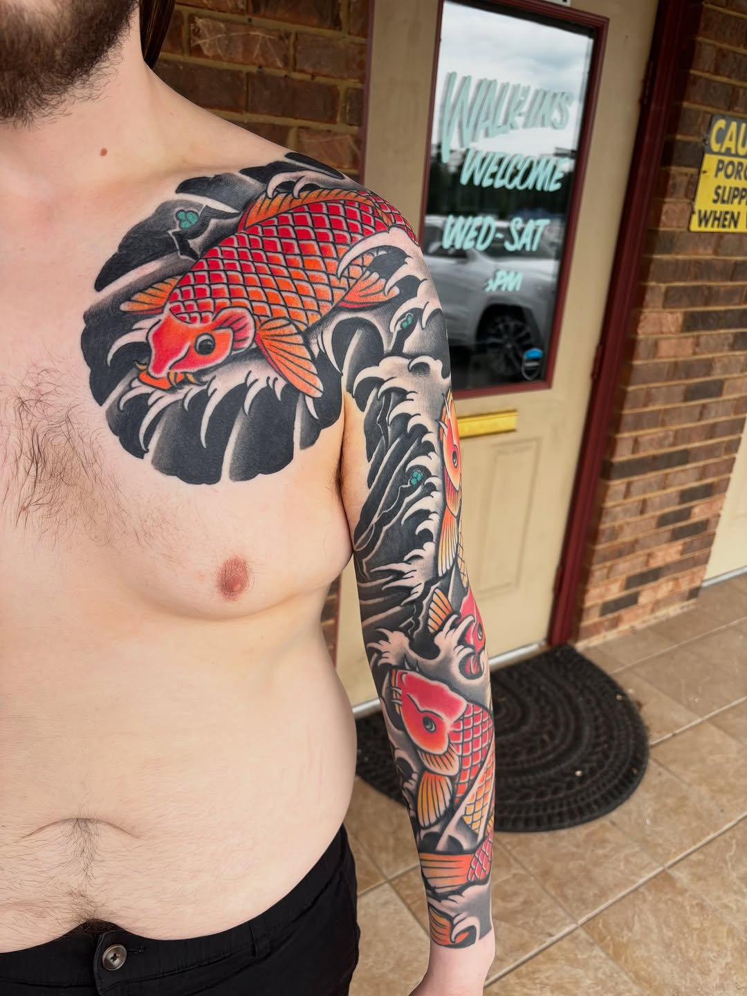 Tattoo by @csb.tattoo — japanese_irezumi, black_and_grey