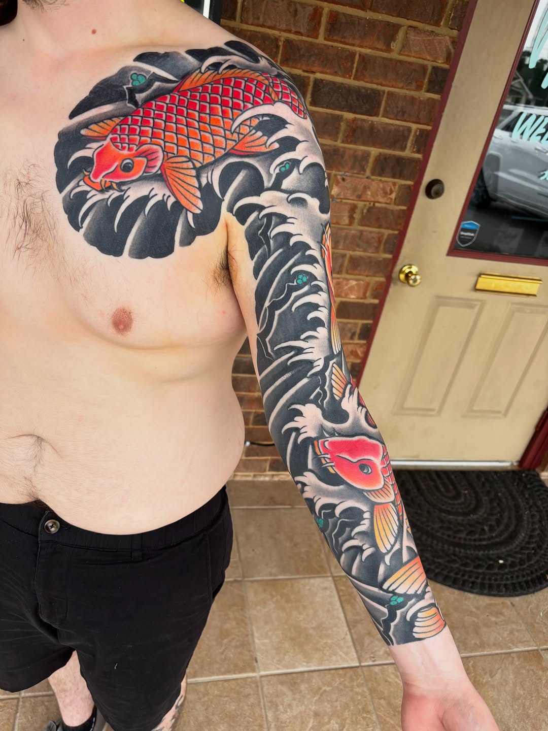 Tattoo by @csb.tattoo — japanese_irezumi, blackwork
