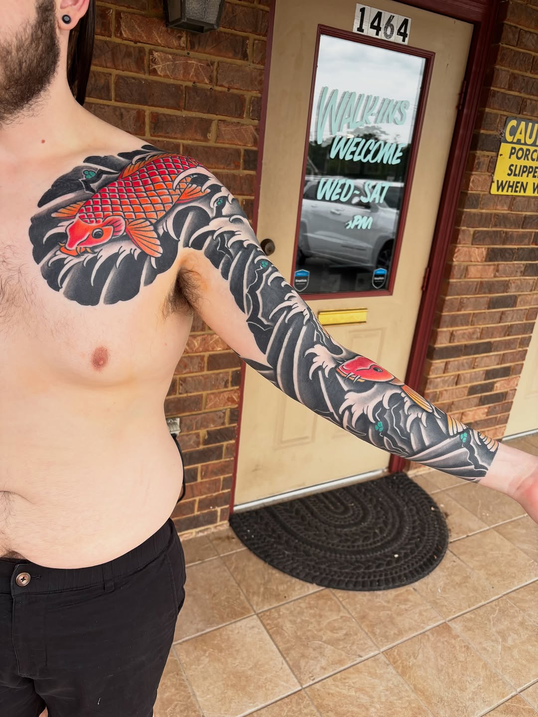 Tattoo by @csb.tattoo — japanese_irezumi, black_and_grey