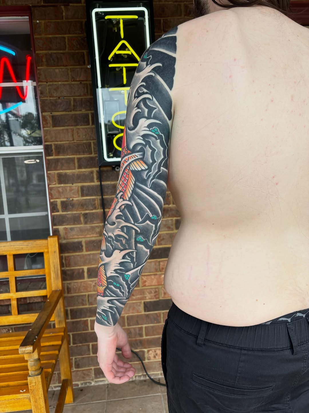 Tattoo by @csb.tattoo — japanese_irezumi, black_and_grey