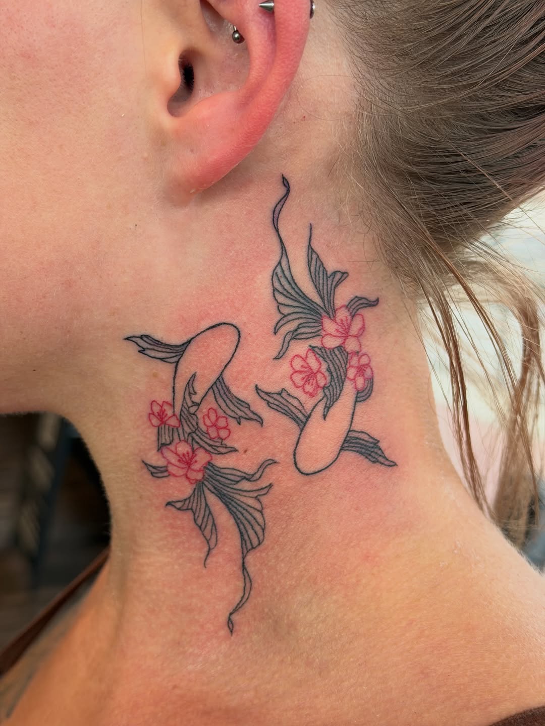 Tattoo by @loveyoutodeathtattoo — fine_line, japanese_irezumi