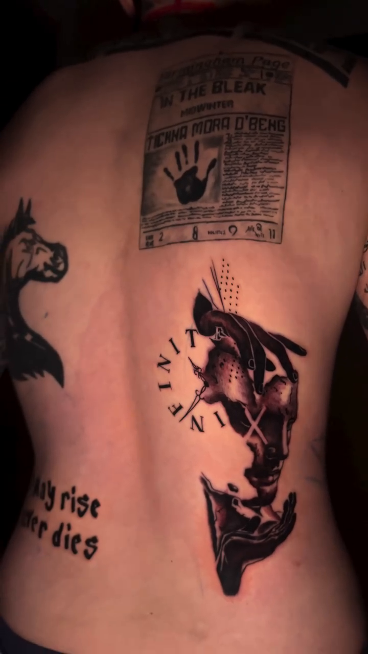Tattoo by @inkatatts — blackwork, geometric