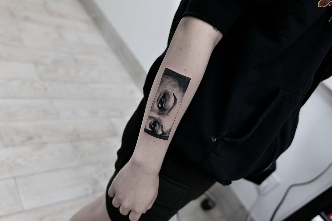 Tattoo by @godlikeadog โ realism, black_and_grey