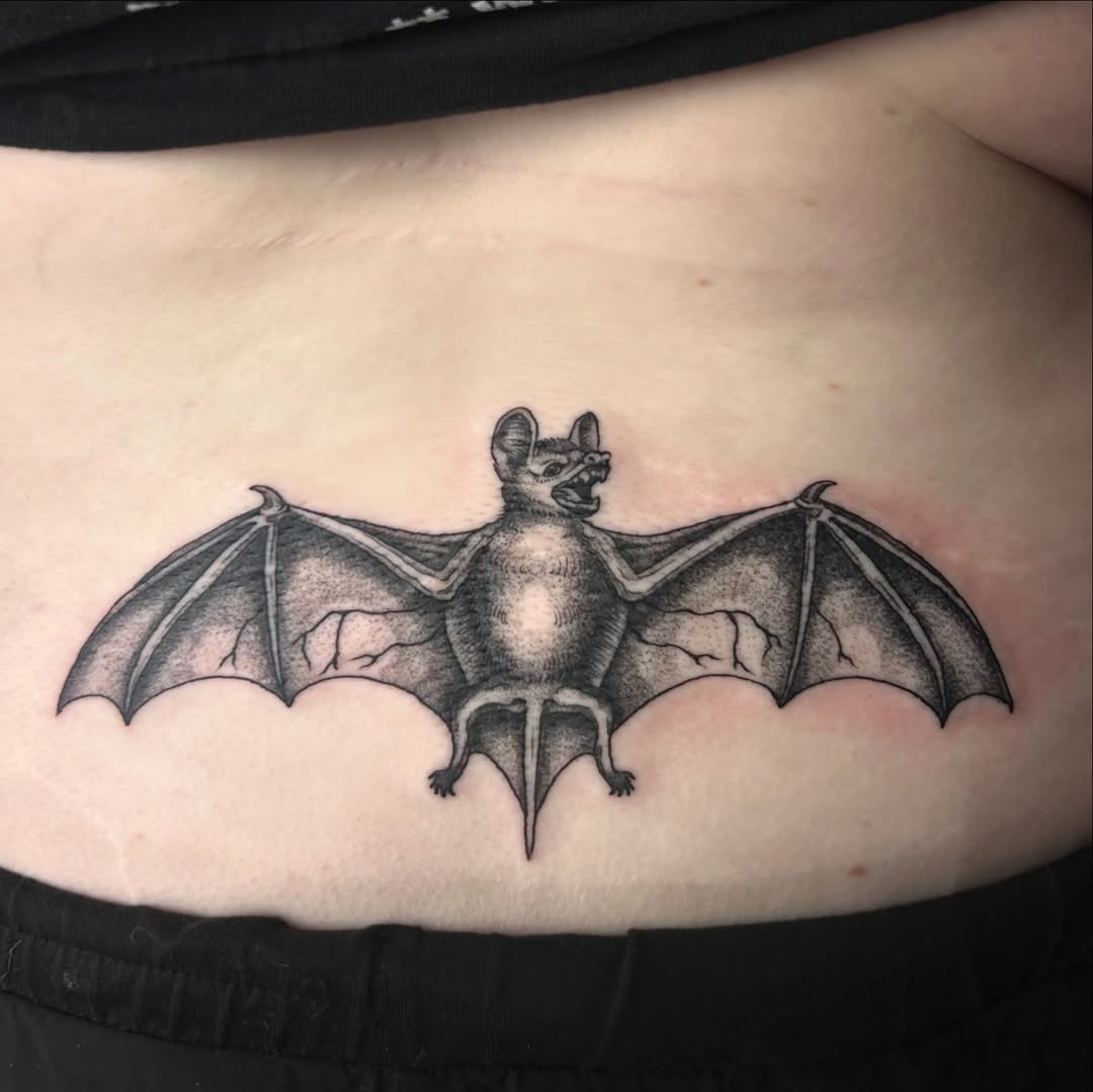 Tattoo by @socratiicrrat โ black_and_grey, dotwork