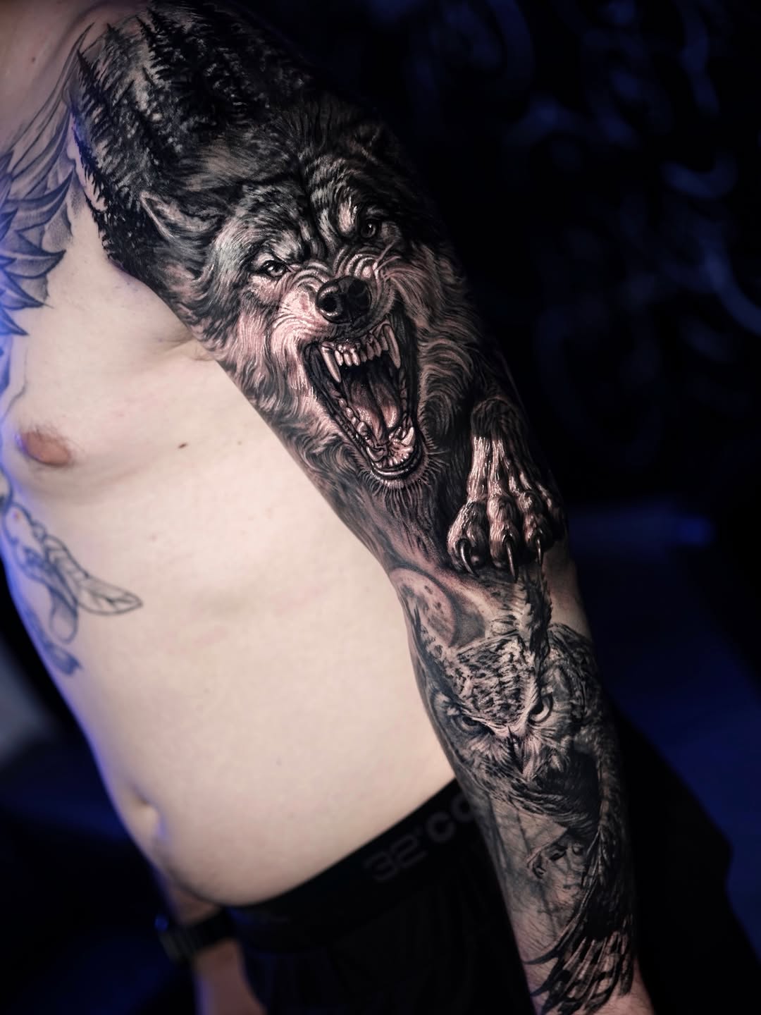 Tattoo by @ink.shadow โ realism, black_and_grey