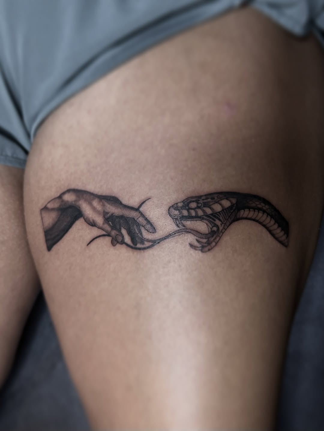 Tattoo by @brandonshelbyart — realism, black_and_grey