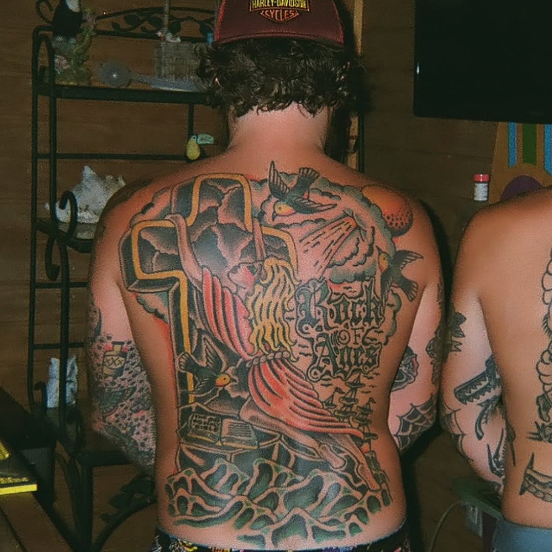 Tattoo by @robavelli — american_traditional, lettering_script