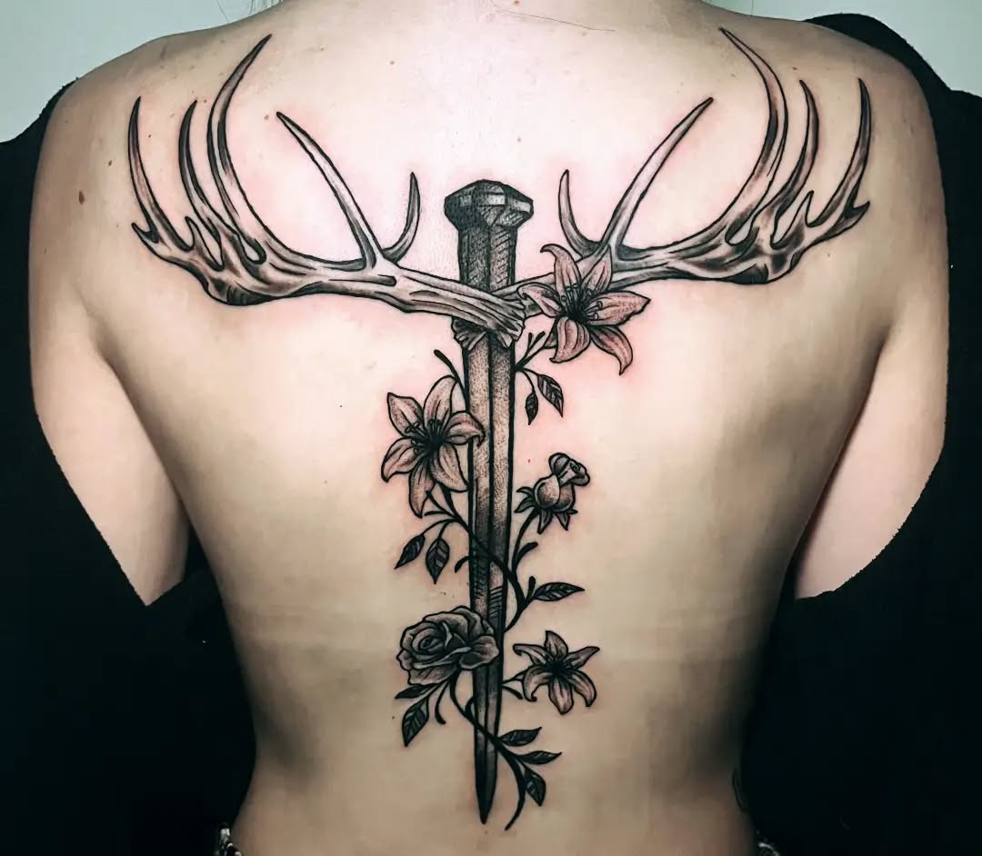 Tattoo by @johnnyloudertattoo β realism, black_and_grey