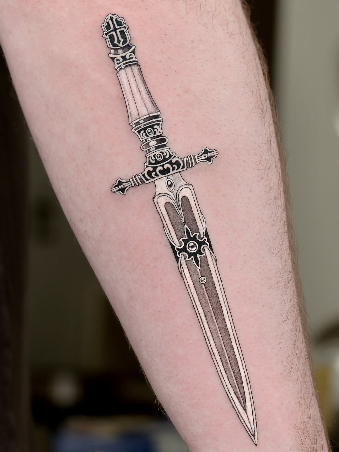 Tattoo by @pobitattoo — black_and_grey, ornamental