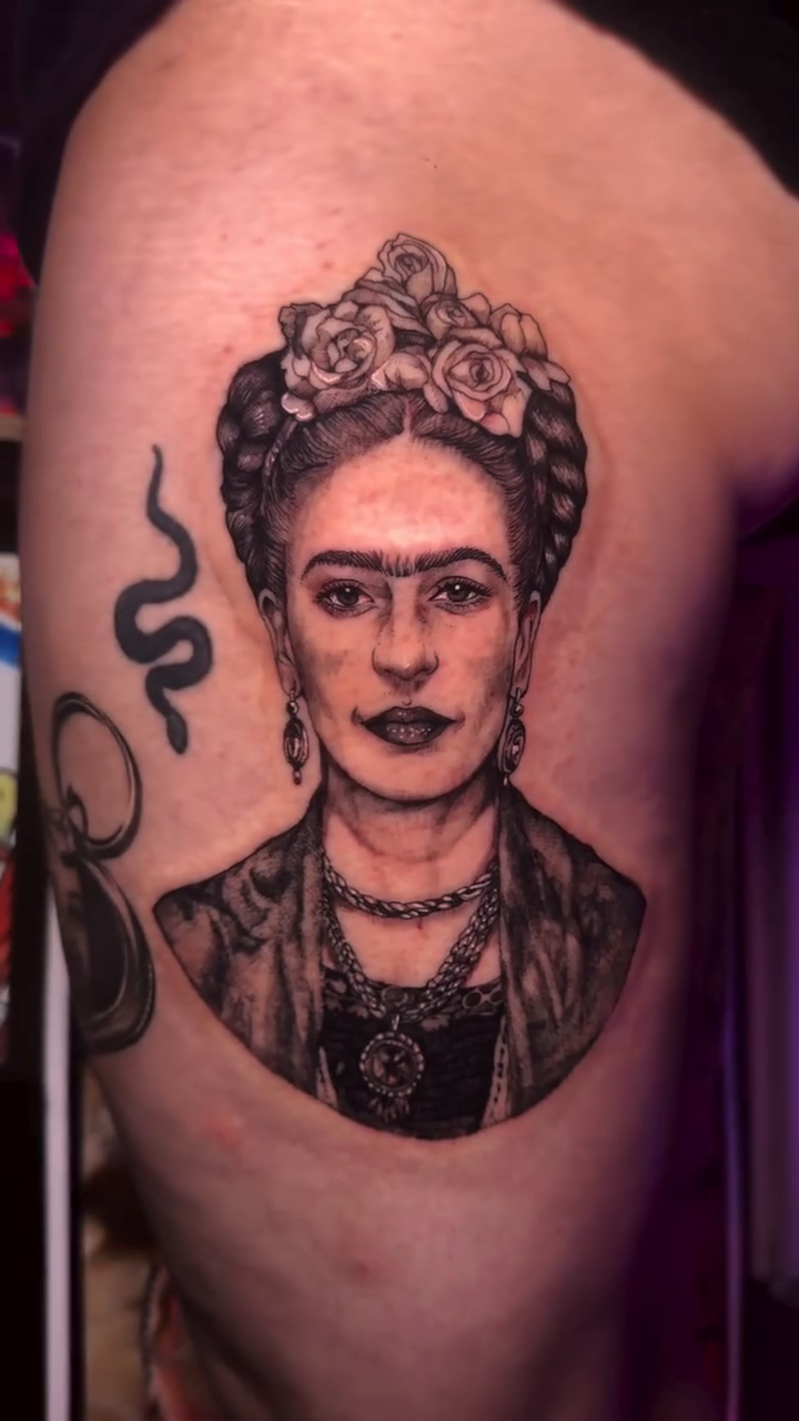 Tattoo by @creatureoutside — realism, black_and_grey
