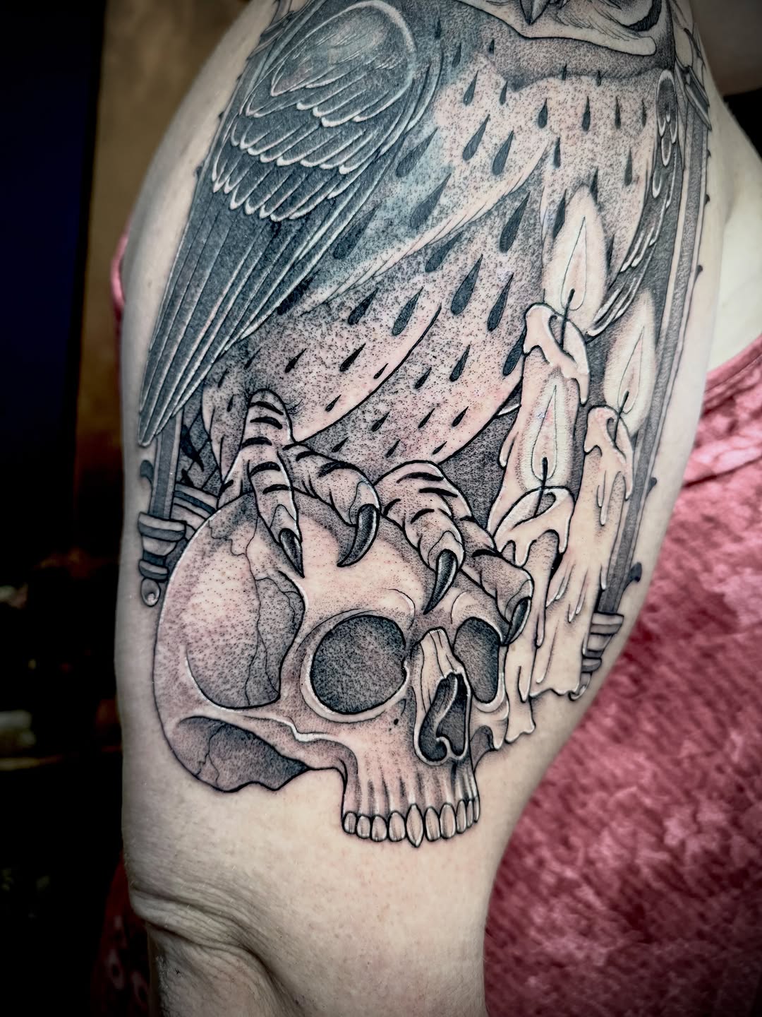 Tattoo by @uncommoncreature — black_and_grey, realism