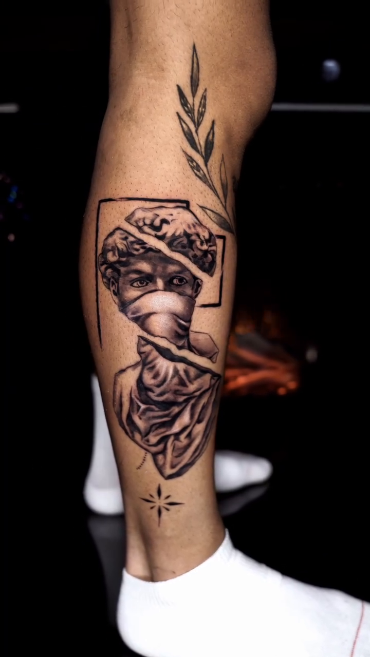 Tattoo by @pango_tattoo β realism, black_and_grey