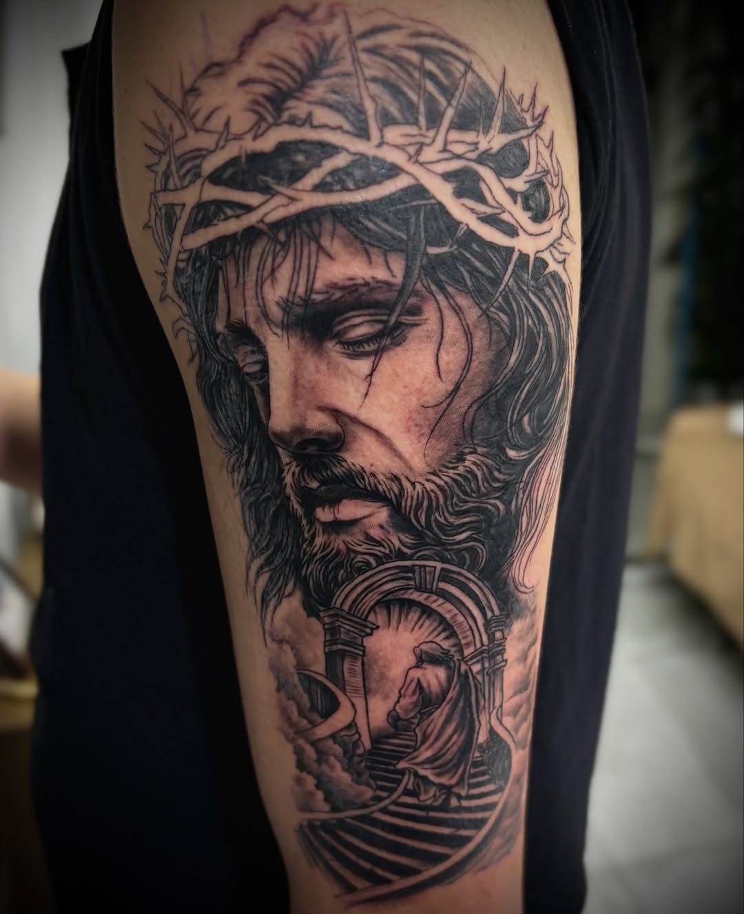 Tattoo by @mauricio_goiss — realism, black_and_grey