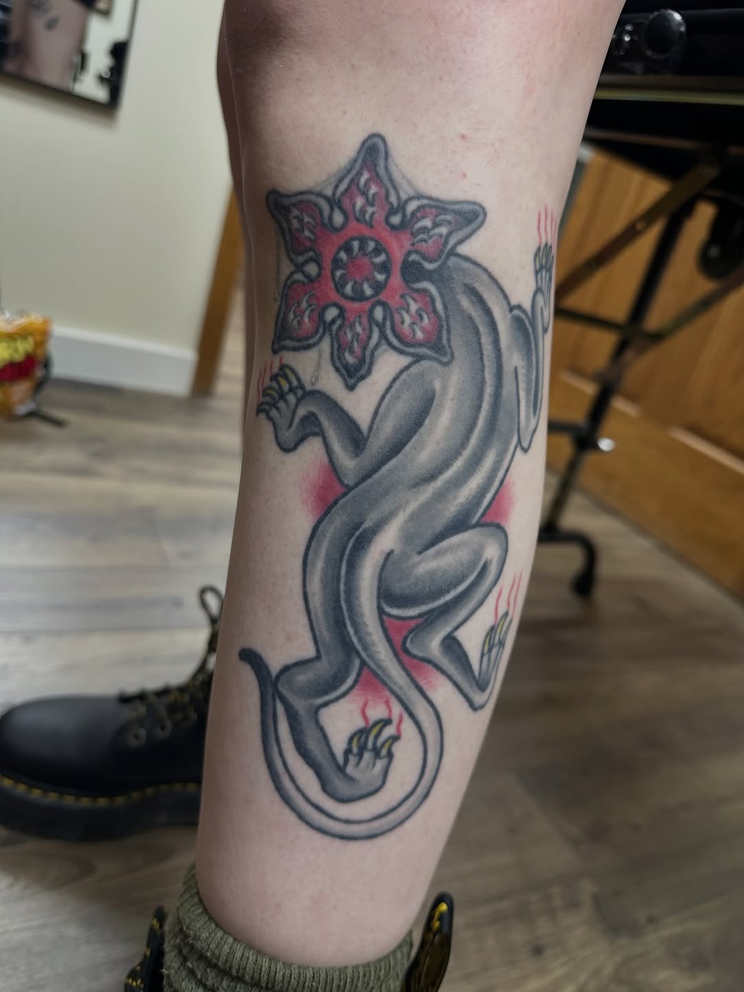 Tattoo by @andyisashark — american_traditional, new_school