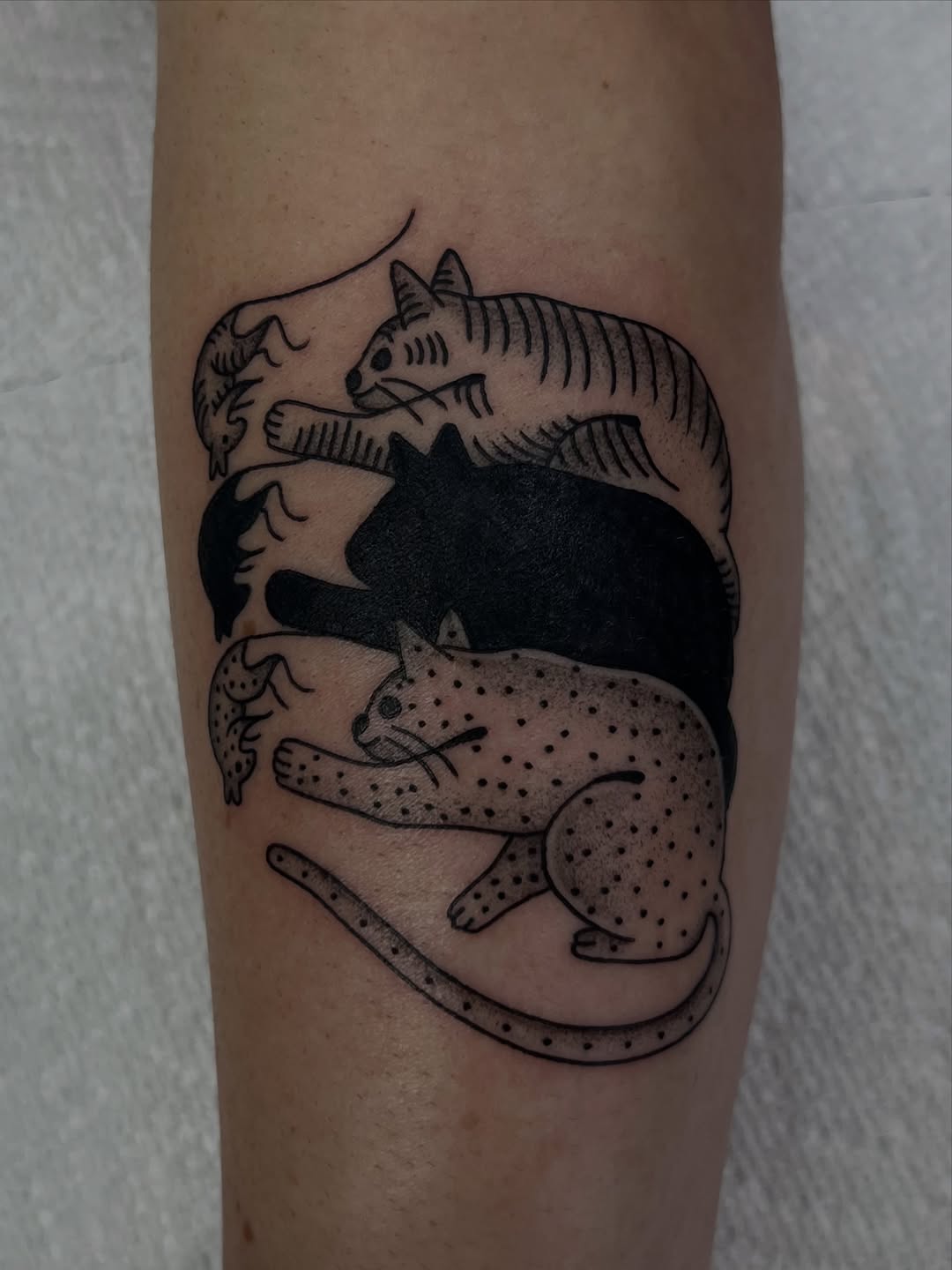 Tattoo by @onionrot — black_and_grey, dotwork