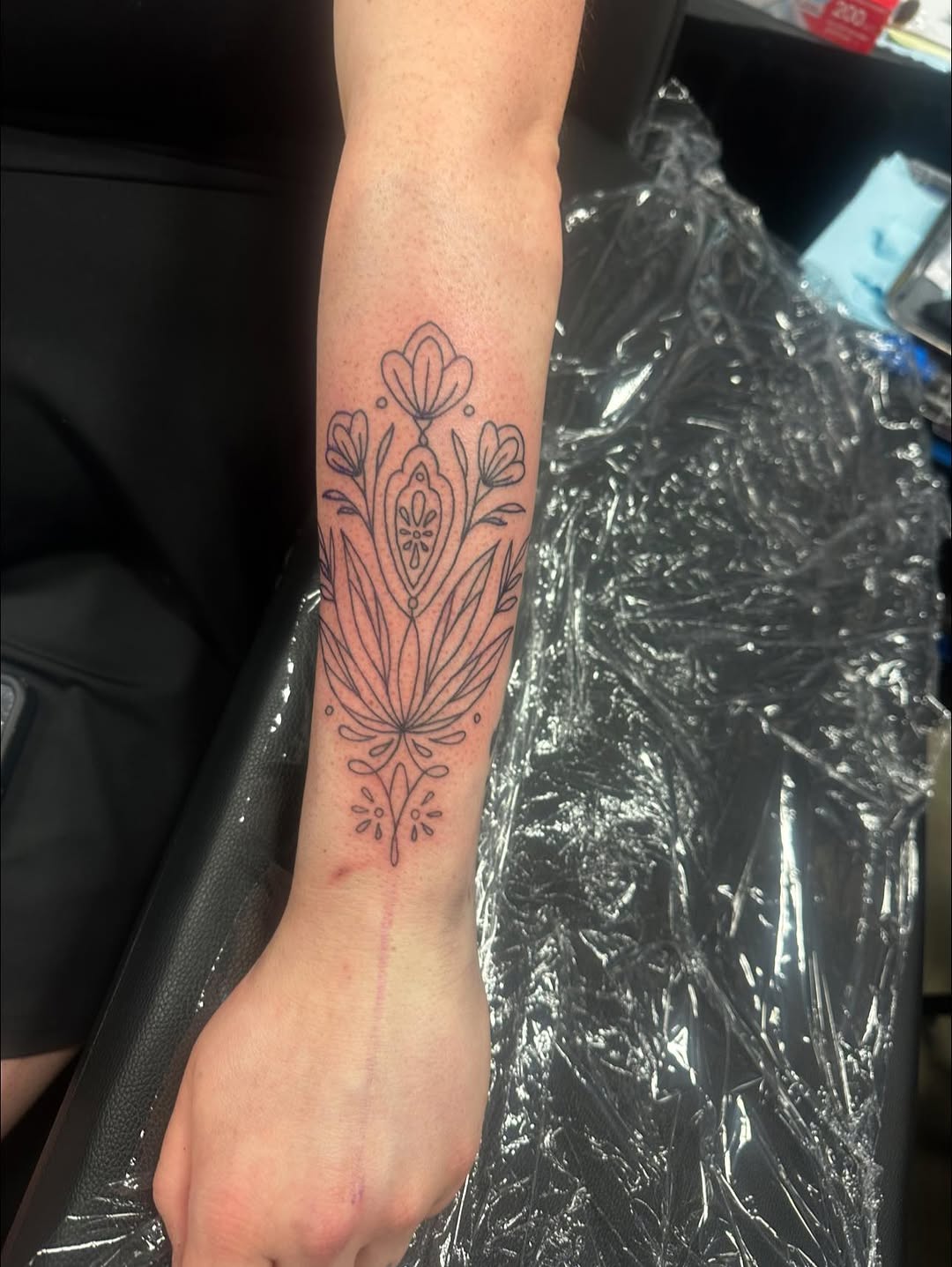 Tattoo by @kelsey_harvell14 — fine_line, ornamental