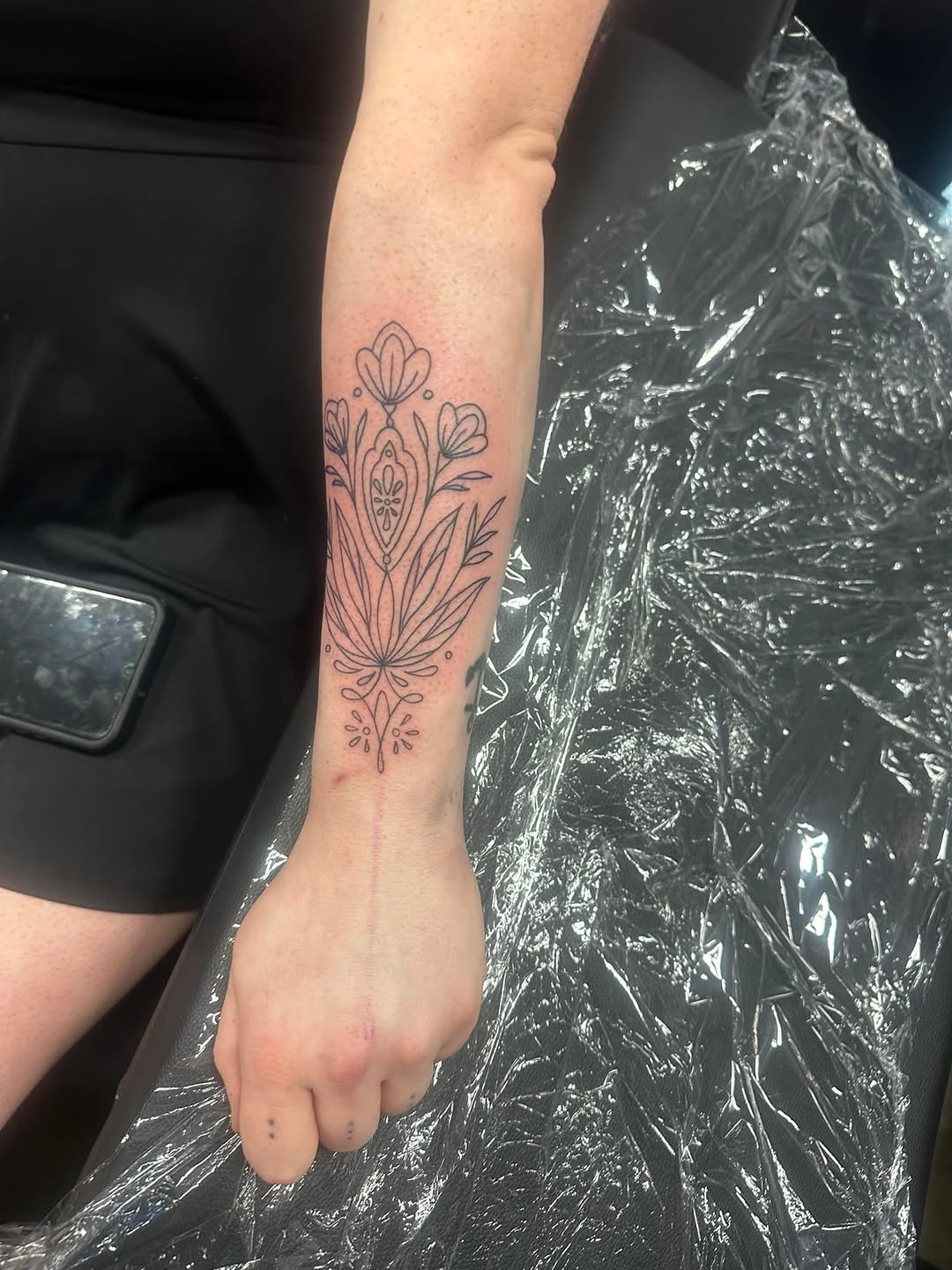 Tattoo by @kelsey_harvell14 — fine_line, ornamental