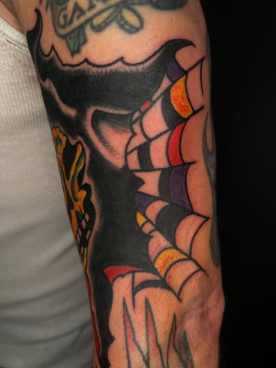 Tattoo by @goodtime_garrett — american_traditional, blackwork