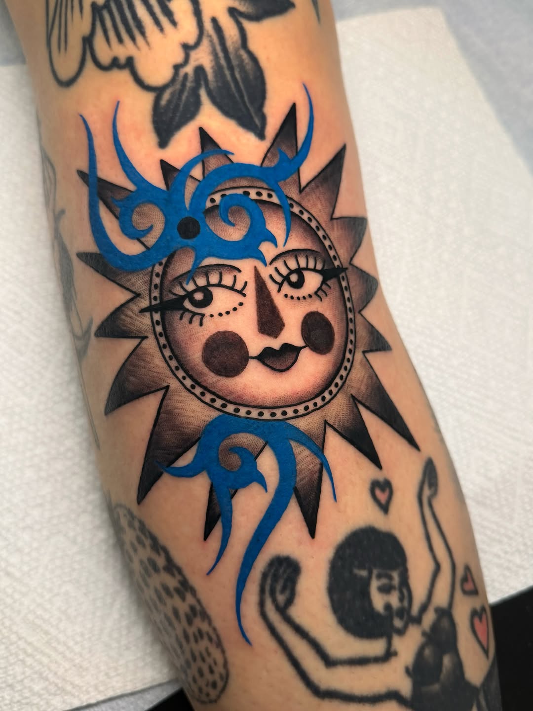 Tattoo by @sweetpeachtattoos — american_traditional, neo_traditional
