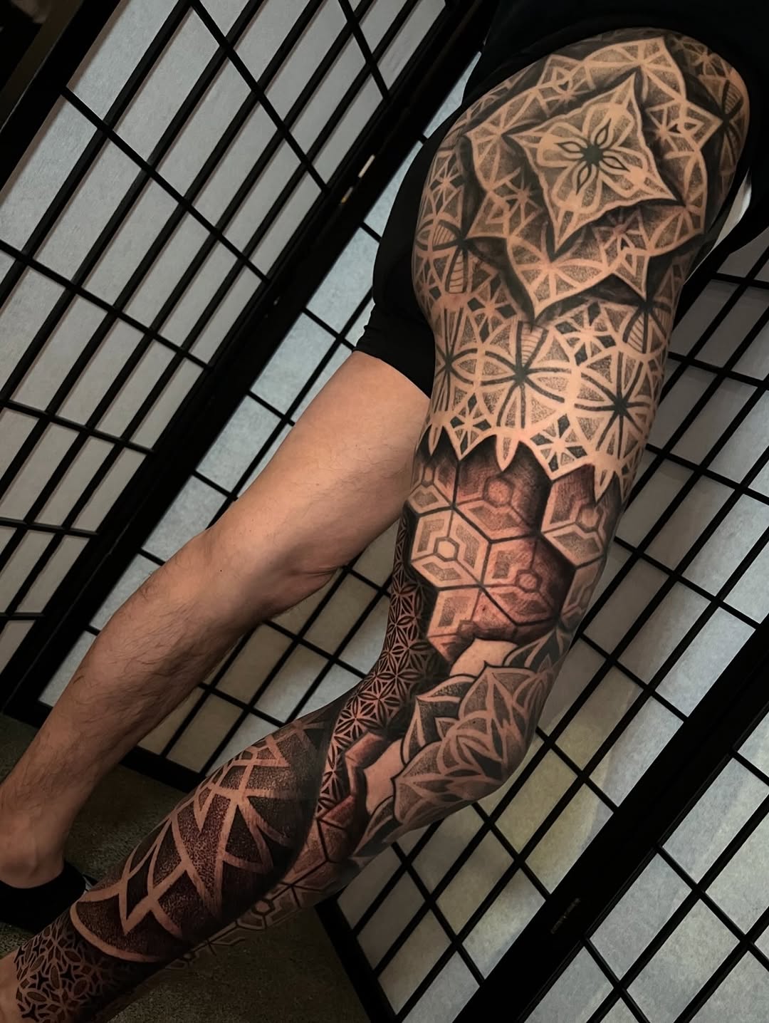 Tattoo by @frankendots — geometric, dotwork