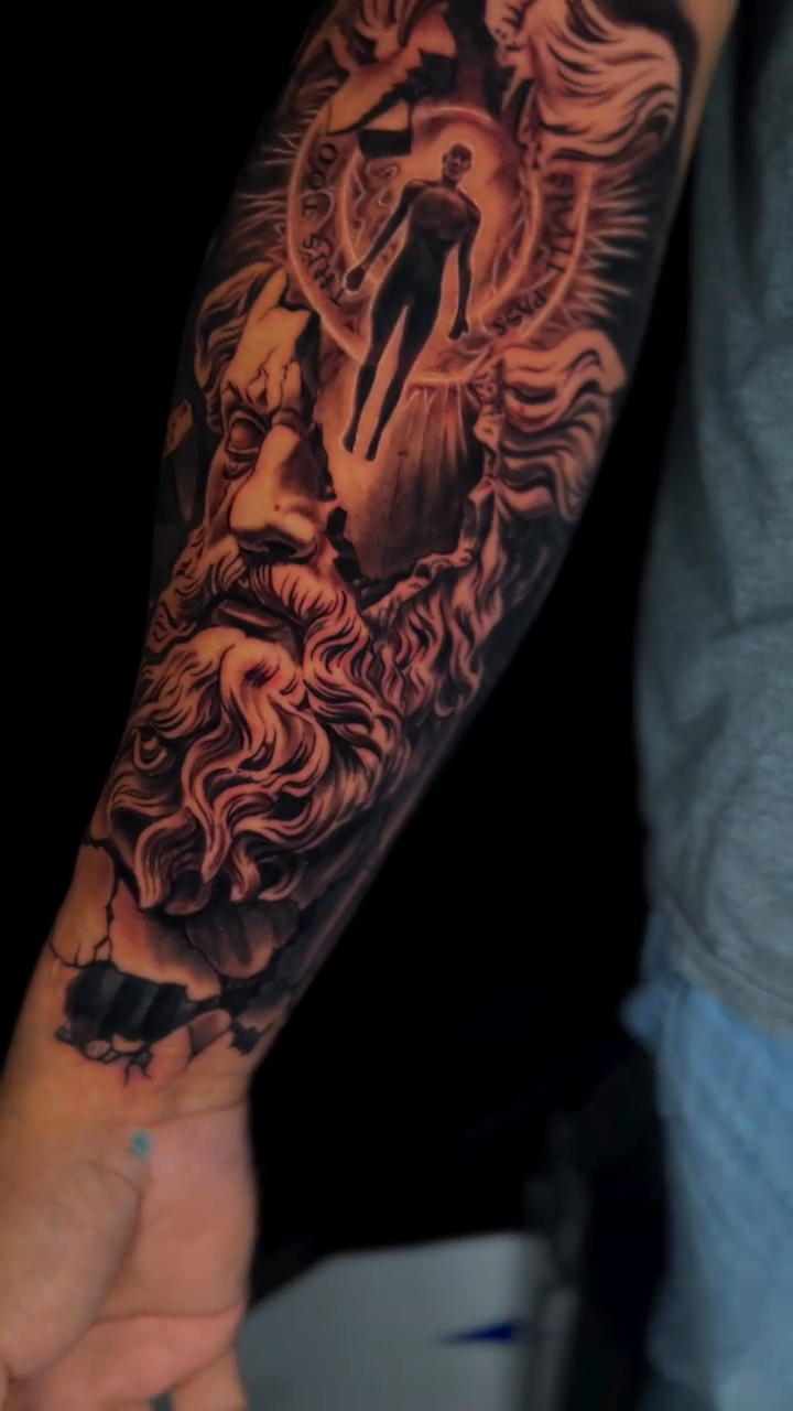 Tattoo by @tattoo_angel — dark_realism, black_and_grey