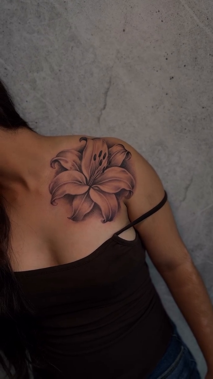 Tattoo by @inkbydame — fine_line, black_and_grey