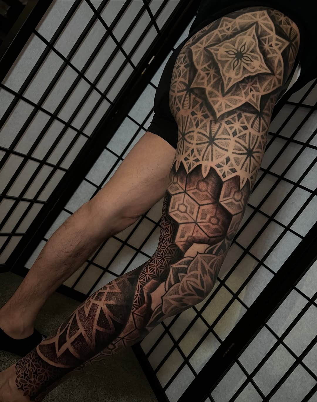 Tattoo by @frankendots — geometric, dotwork