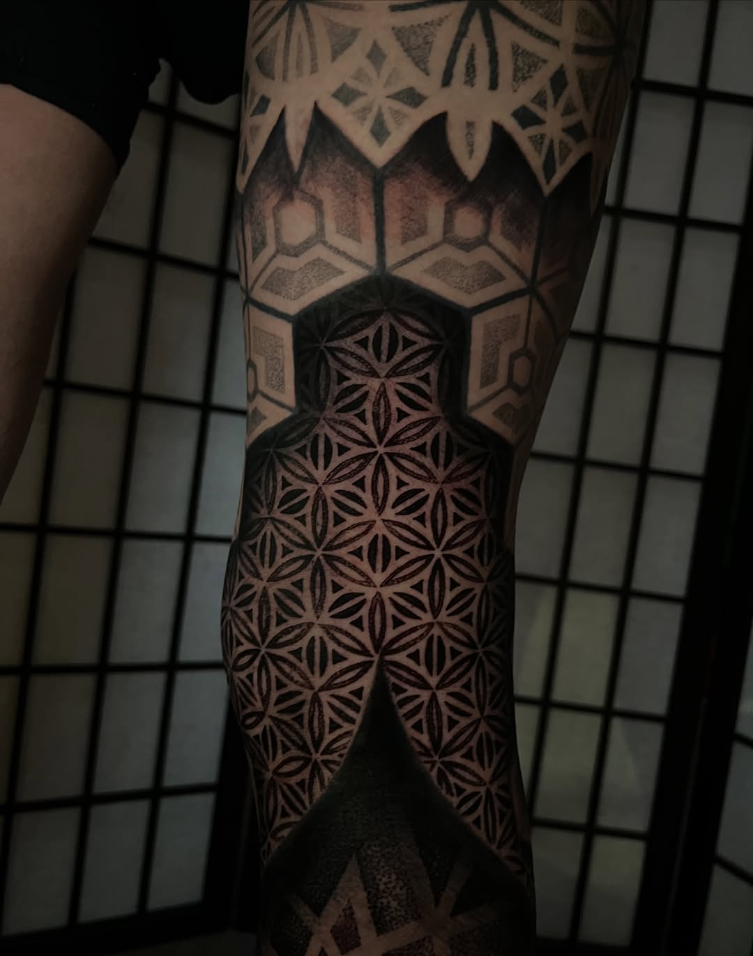 Tattoo by @frankendots — geometric, dotwork