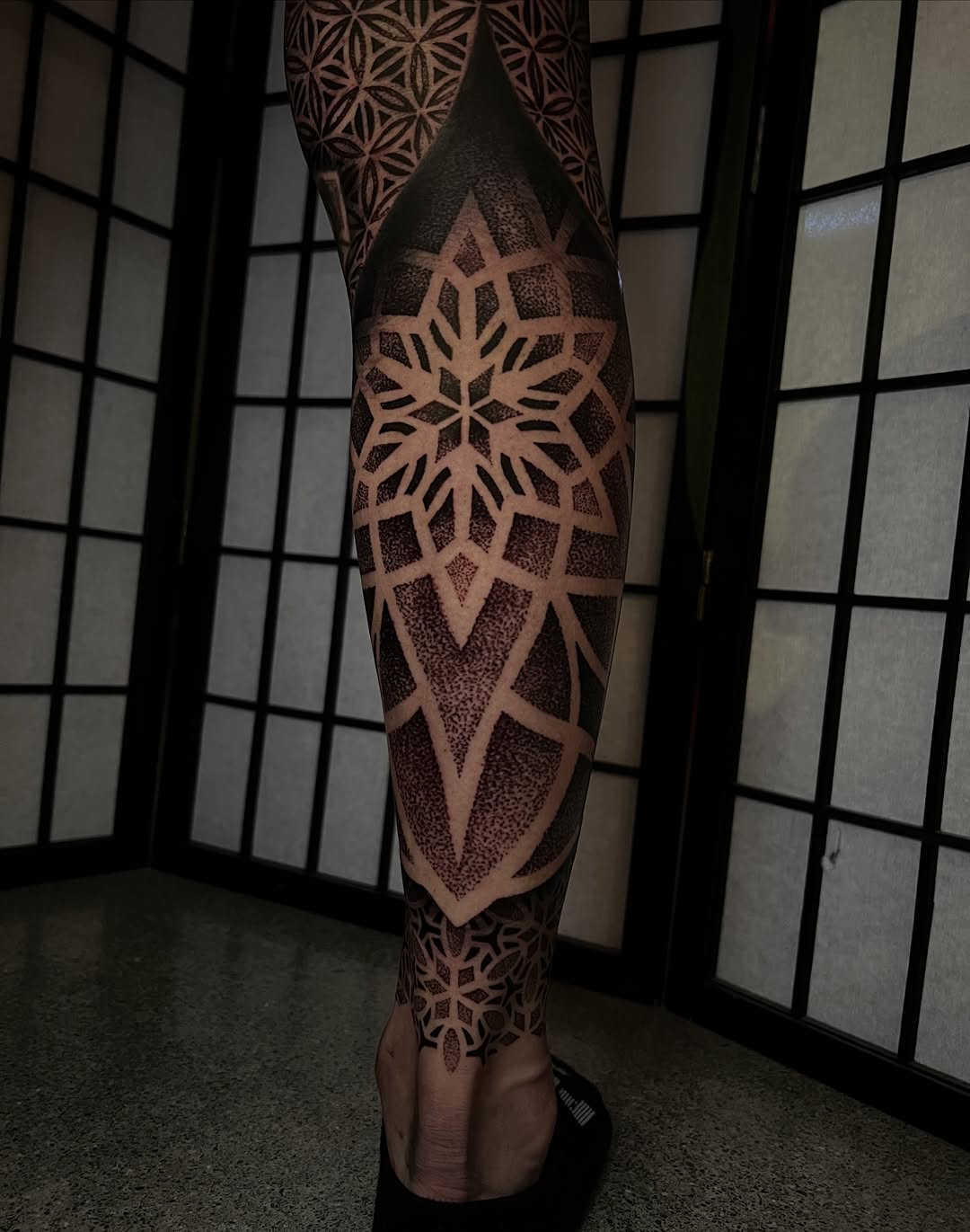 Tattoo by @frankendots — geometric, dotwork