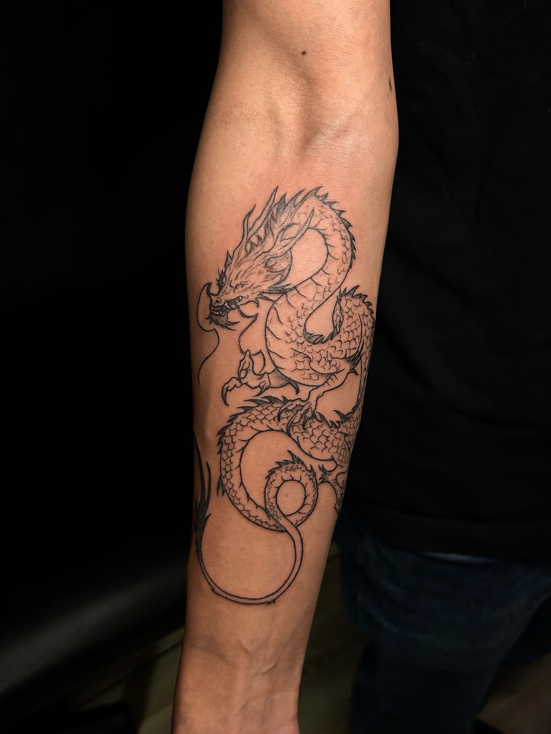 Tattoo by @inky.jnnh — japanese_irezumi, black_and_grey