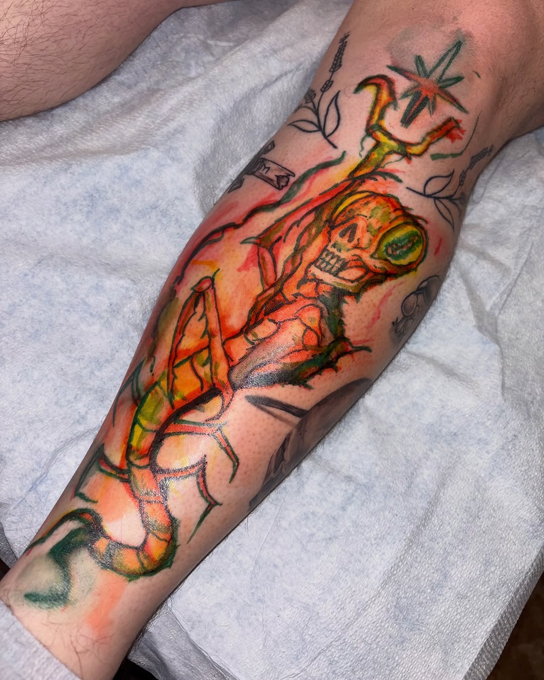 Tattoo by @arkoudatattoo β trash_polka, new_school