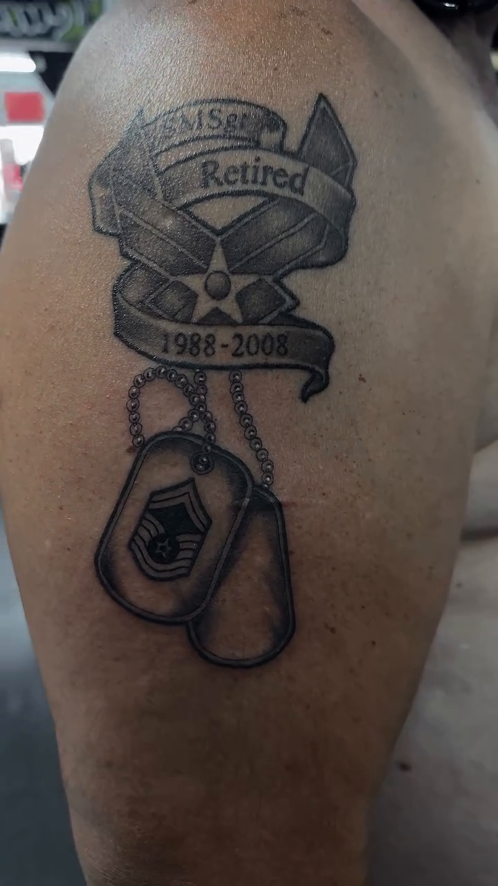 Tattoo by @lastofadyingbreed7777 — black_and_grey, realism