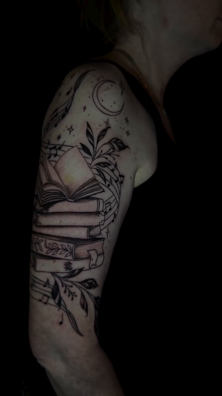 Tattoo by @rxbbbit — black_and_grey, realism