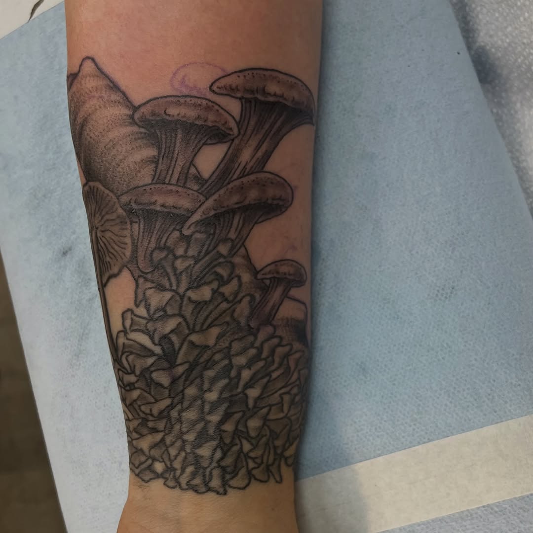 Tattoo by @slimwinters — black_and_grey, realism