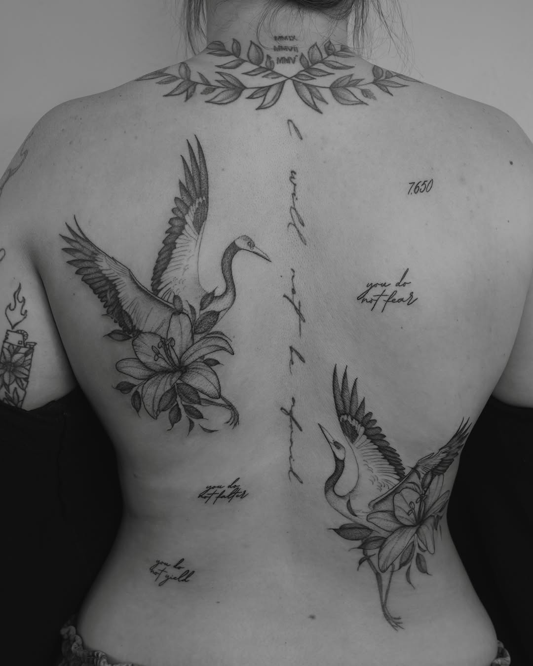Tattoo by @burningrebelliontattoo — black_and_grey, fine_line