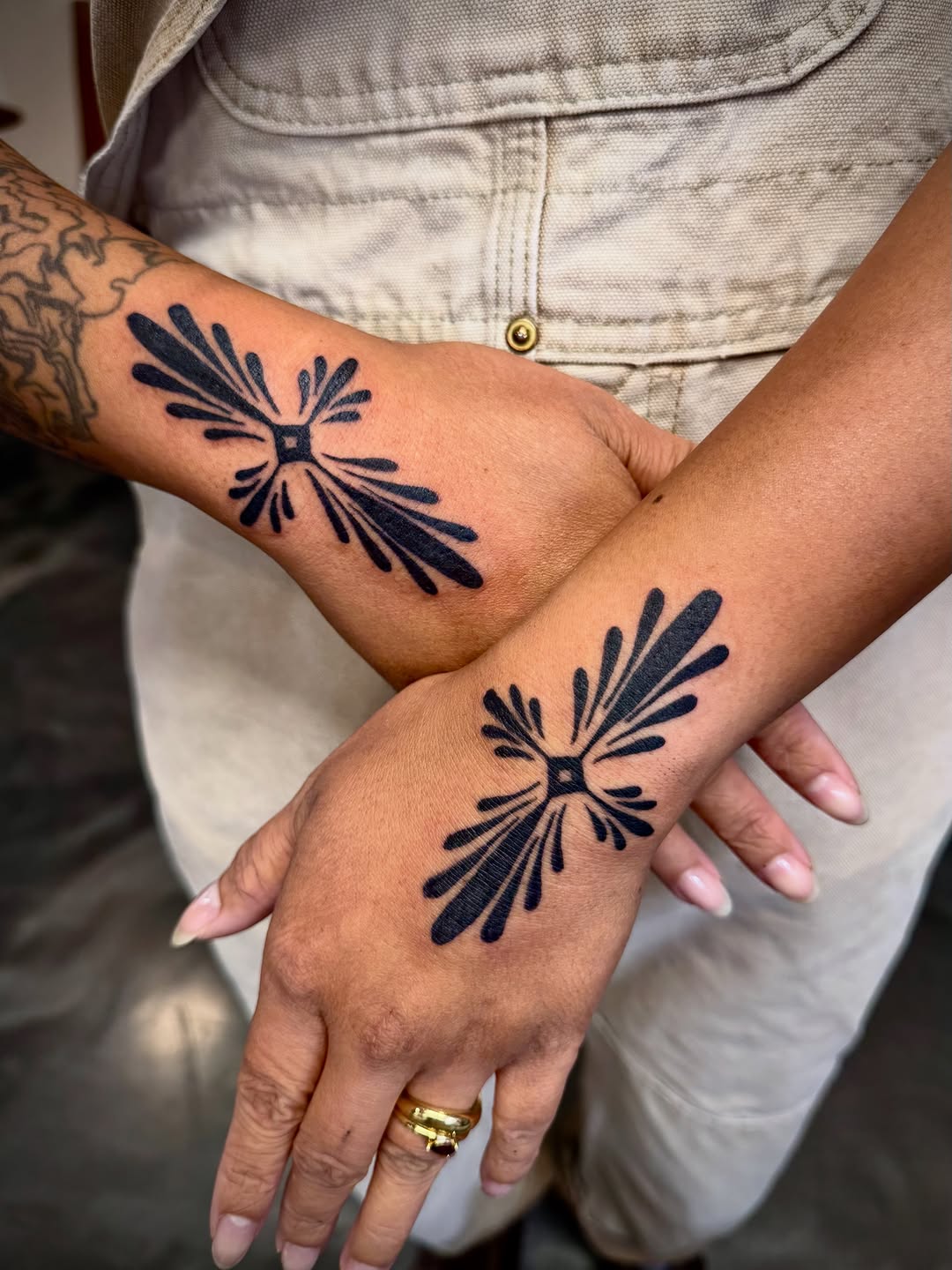 Tattoo by @notmikewilson โ blackwork