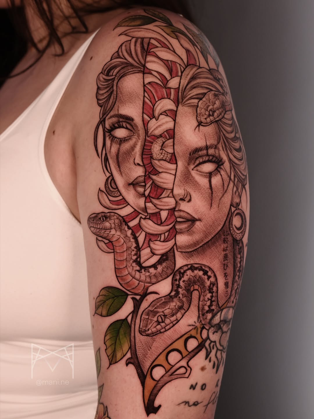 Tattoo by @mani.art.ne — realism, black_and_grey