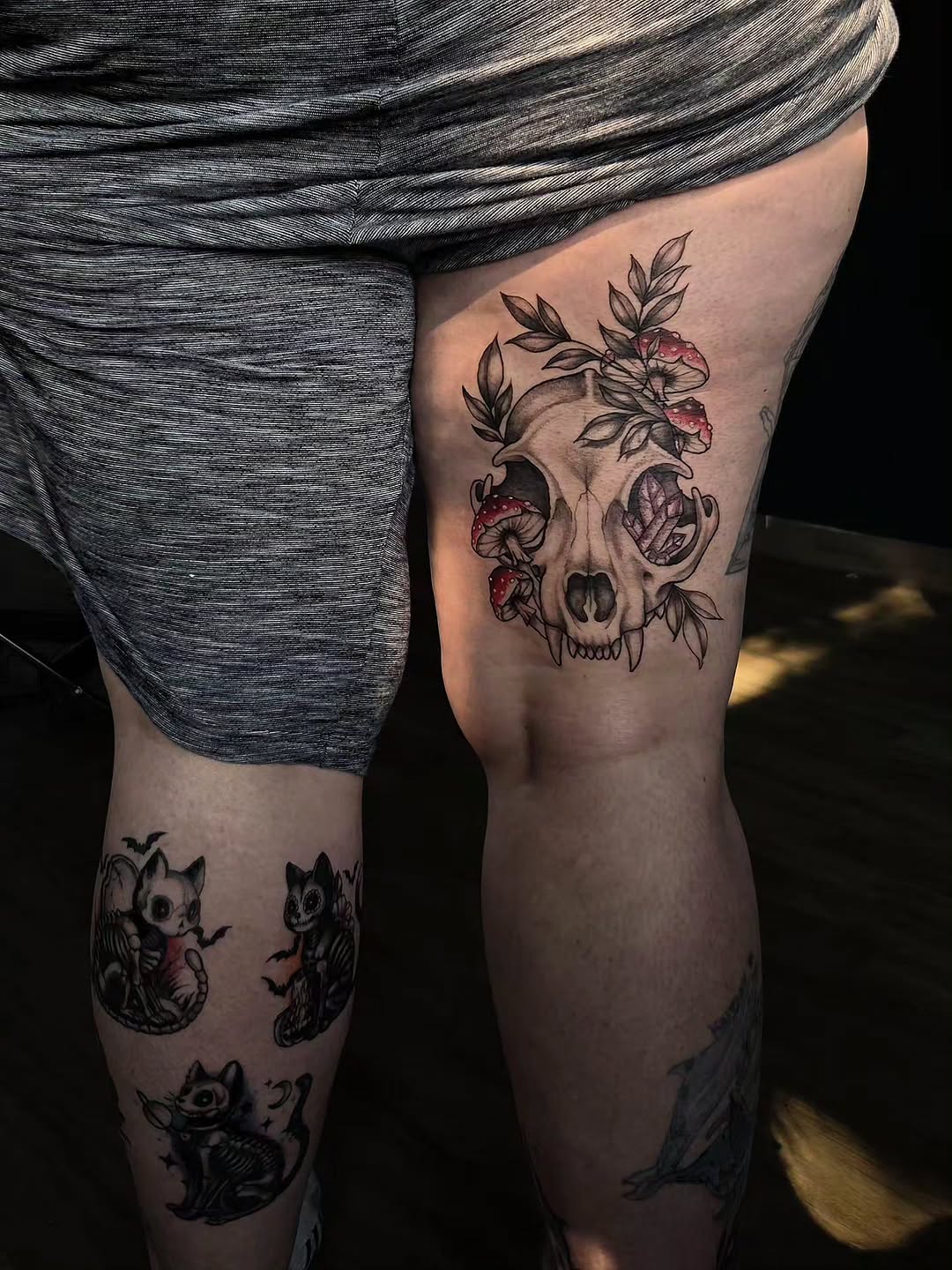 Tattoo by @grimz.ink — dark_realism, illustrative