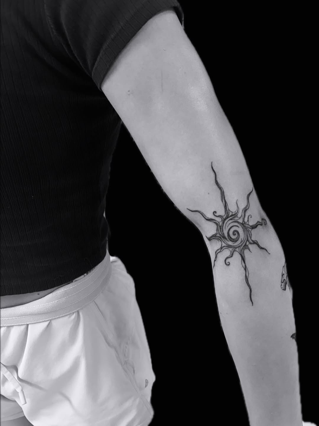 Tattoo by @tiff_for_tatts — fine_line, black_and_grey