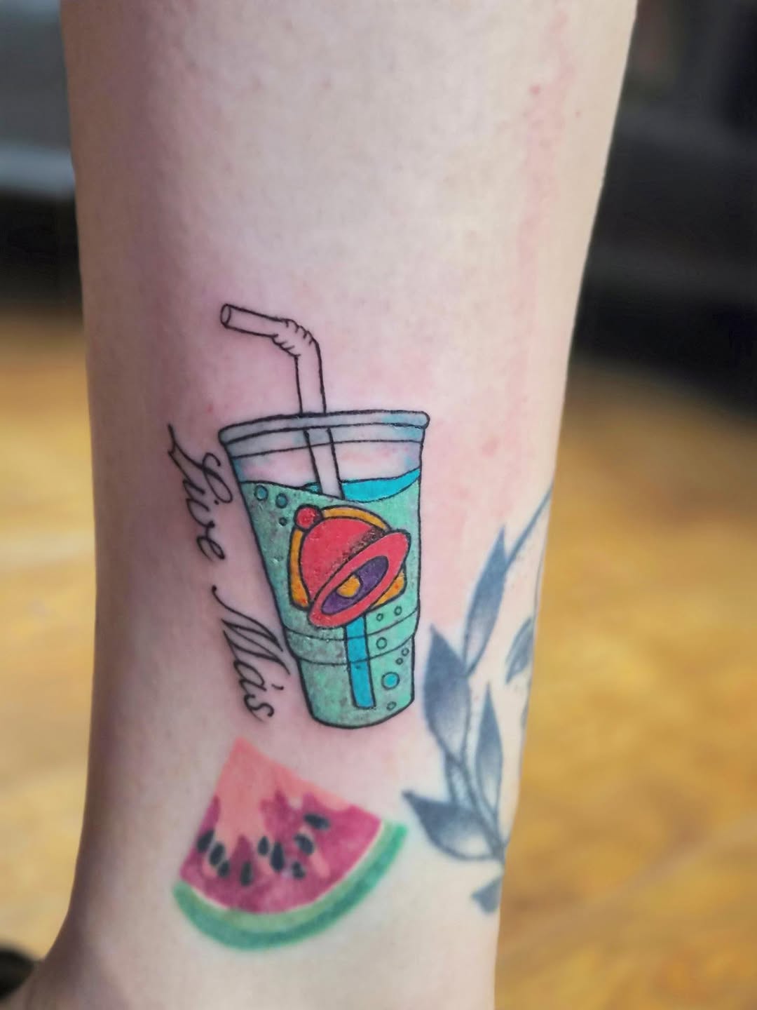Tattoo by @teresarosetattoos — new_school, lettering_script