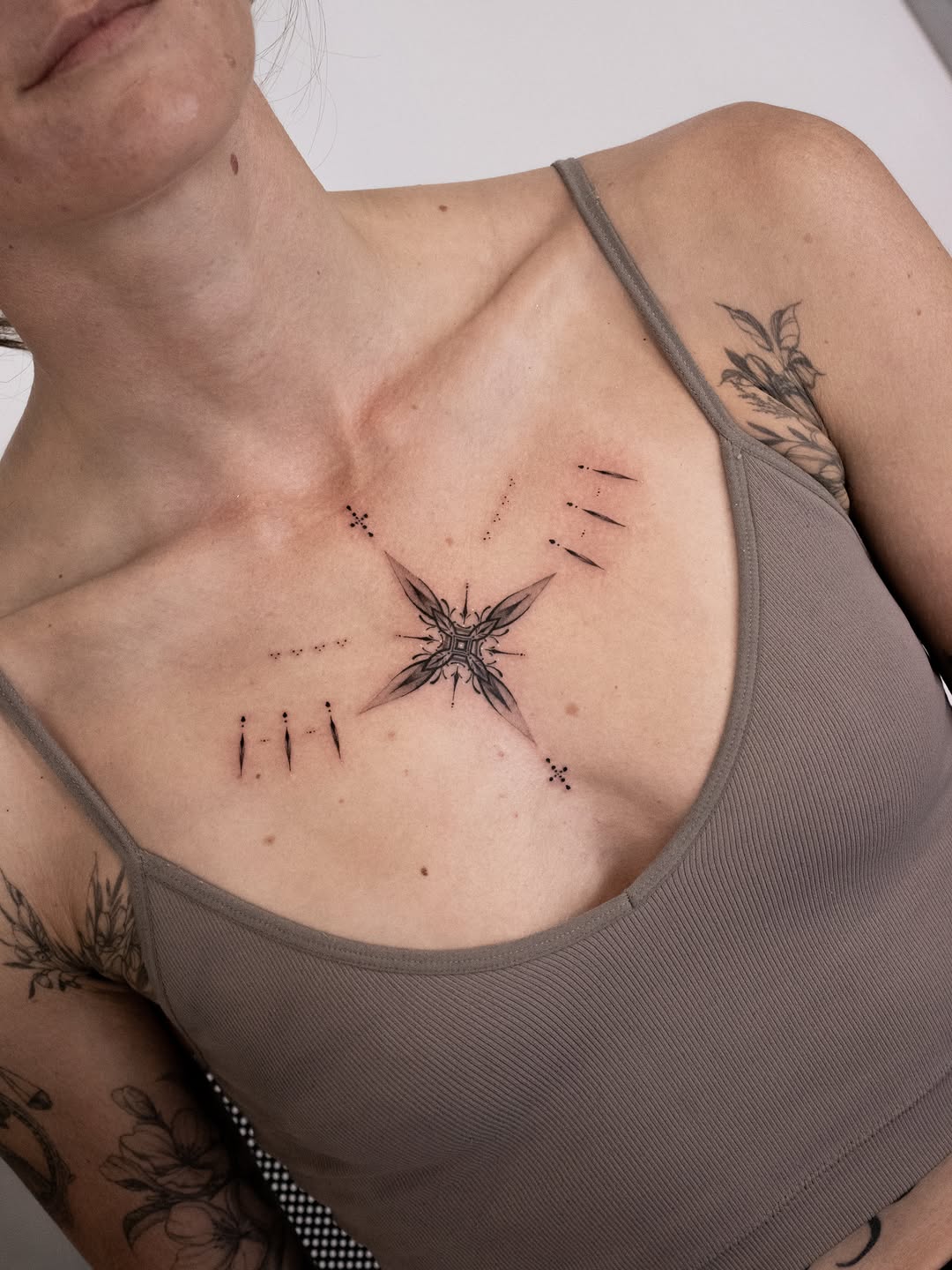 Tattoo by @sil_ornament โ fine_line, dotwork