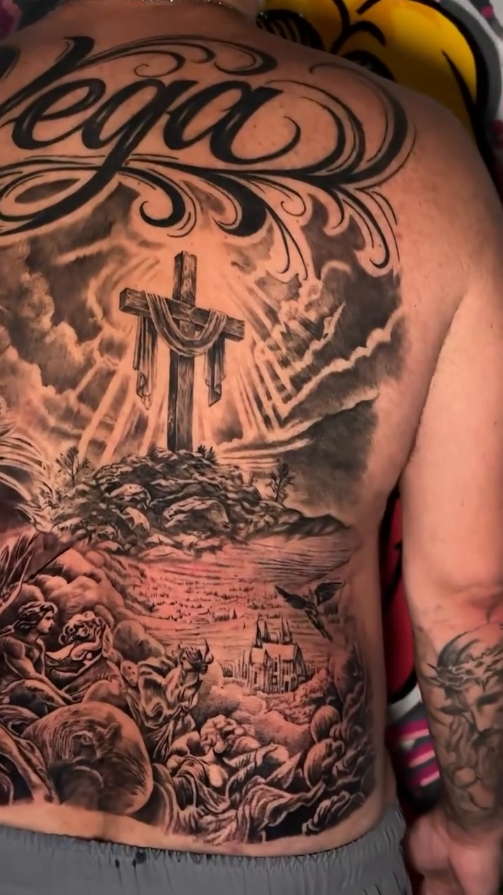Tattoo by @spin_ink — black_and_grey, realism