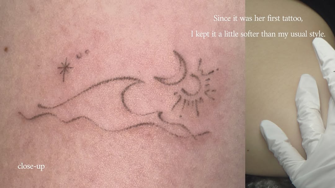 Tattoo by @011poke — fine_line