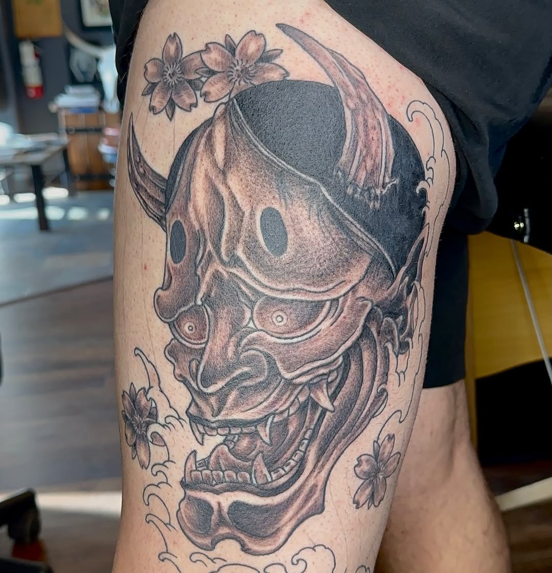Tattoo by @jakejtattoos — japanese_irezumi, black_and_grey