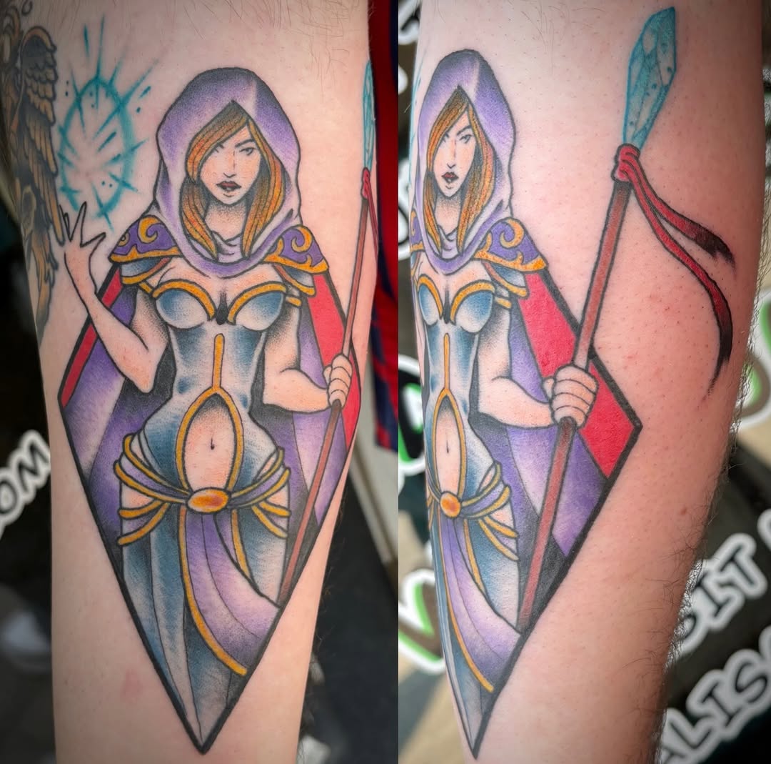 Tattoo by @hardcorn77 — neo_traditional, new_school