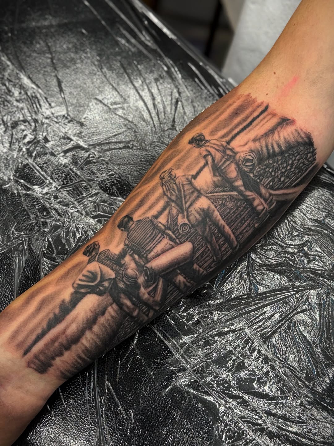 Tattoo by @inkofmine_byleo — realism, black_and_grey