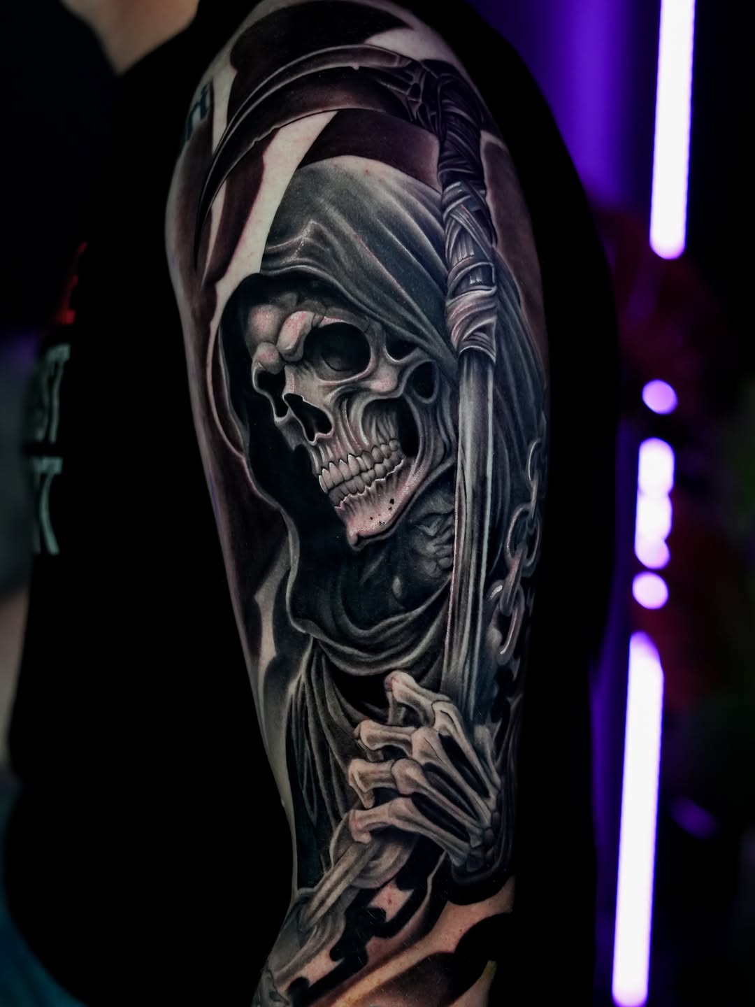 Tattoo by @alecx.inked โ realism, black_and_grey