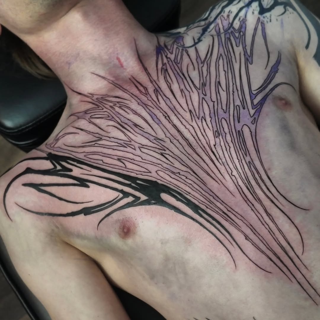 Tattoo by @jbrooks.blvckwork — blackwork, tribal