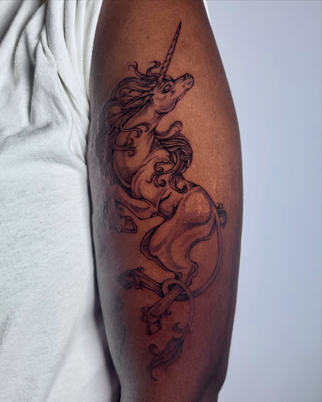 Tattoo by @deadgirlnextdoor — black_and_grey, realism